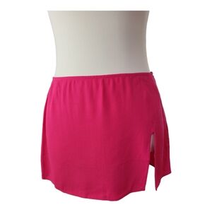 Reformation Kiara Crepe Mini skirt Hot Pink Womens Size 0‎ Nwot